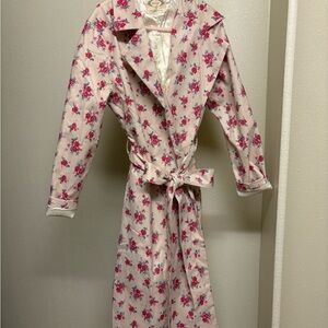Mia Joy girl’s raincoat.  Floral print with satin lining